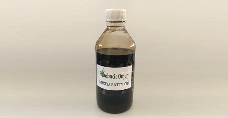 Mixed Fatty Oil — Dark amber oil